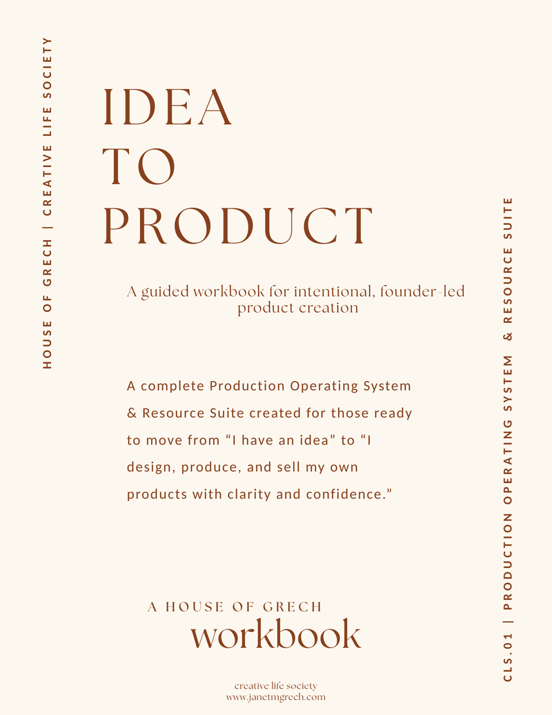 CLS.01 · Idea to Product ~ Self-Guided Product Creation Blueprint